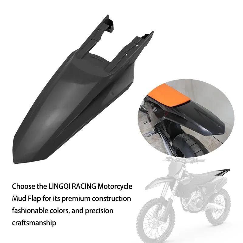 LINGQI RACING Rear Fenders Body Kit Fairing Mudguard Wheel Splash Shield Plastic Guard For KT250 SX  XC XCF Dirt Pit Bike