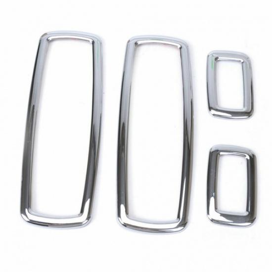 Window Lift Switch Button Cover Trim Frame For Jeep Grand Cherokee 2011+ Chrome