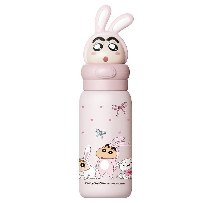 400ML Anime Crayon Shin-Chan Thermos Cup Stainless Steel Vacuum Flask Cartoon Doll Kids Water Bottle Tumbler Gifts Cup for Kids
