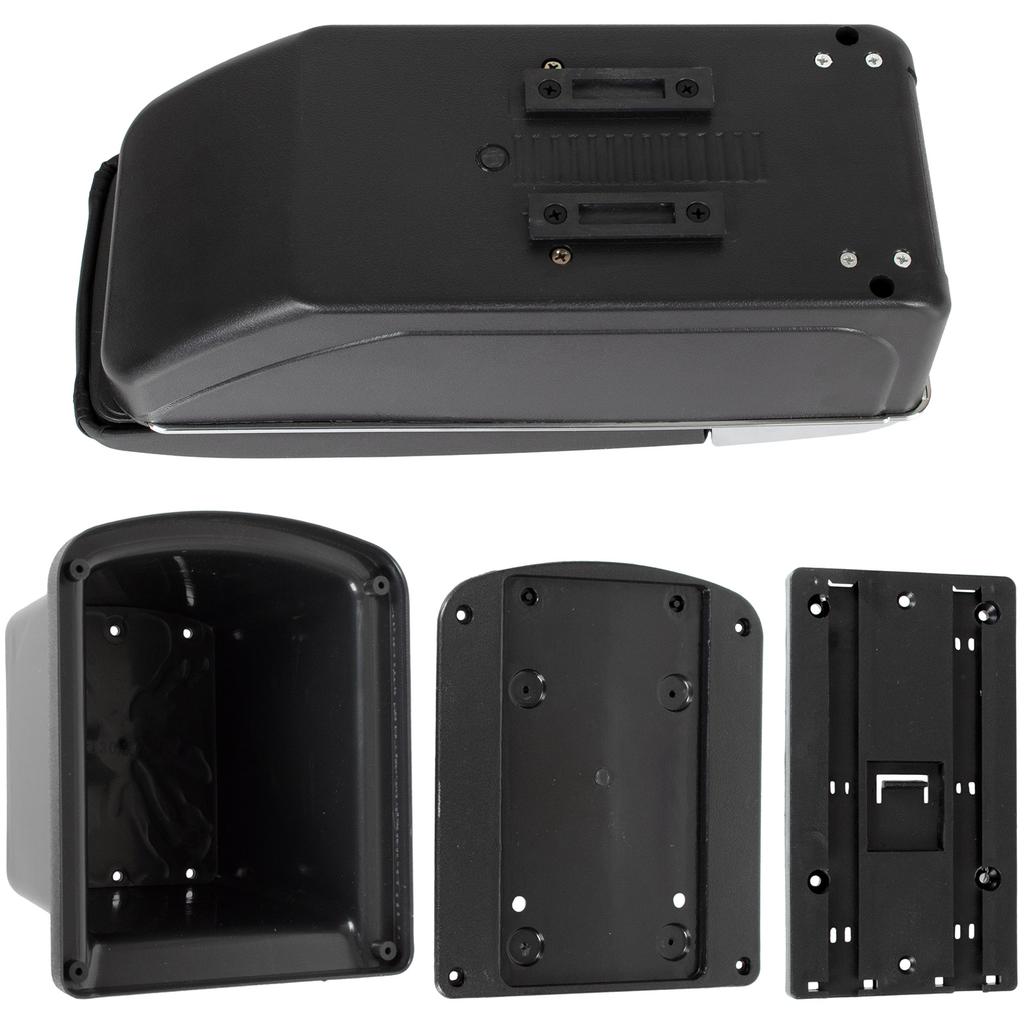 Hyundai I30 I 07-12 Armrest with Storage Box, Black Eco Leather + Mounting Kit