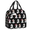 Custom Poster Of T-Terrifiers Halloween Resuable Lunch Boxes Women Leakproof Cooler Thermal Food Insulated Lunch Bag Office Work