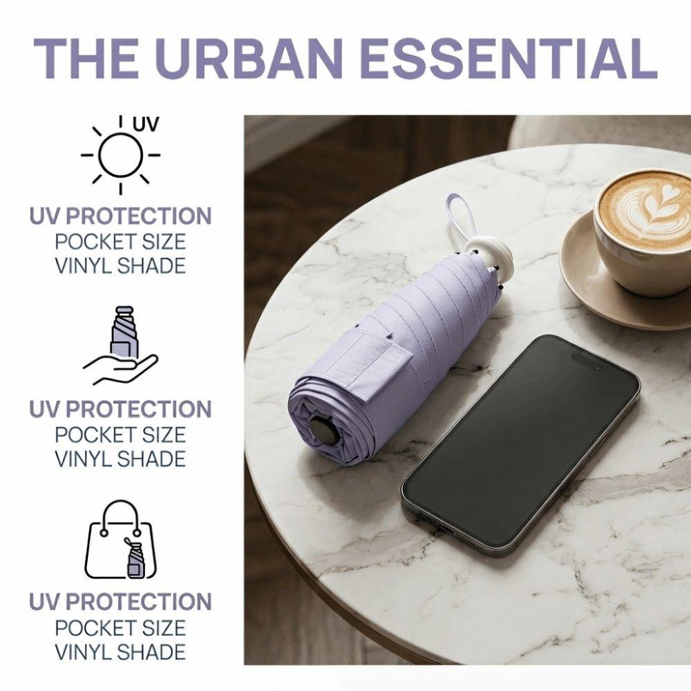 Wind Resistant Ultraviolet Protection Umbrella 5 Folding Folding Mini Sun Umbrella Pocket Carry