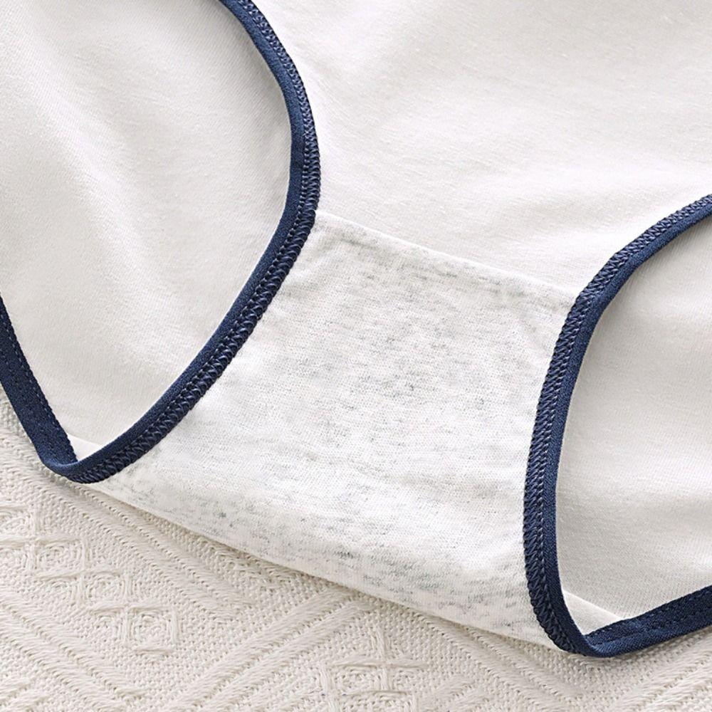 5PCS Bowknot Strawberry Briefs Stripes Women Underwear Elastic Love Heart Panties  Girls