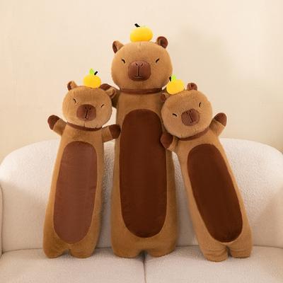 Yeni Capi Bala Yastık Peluş Oyuncak Yaratıcı Kapibara Uzun Bez Bebek Doğum Günü Hediyesi