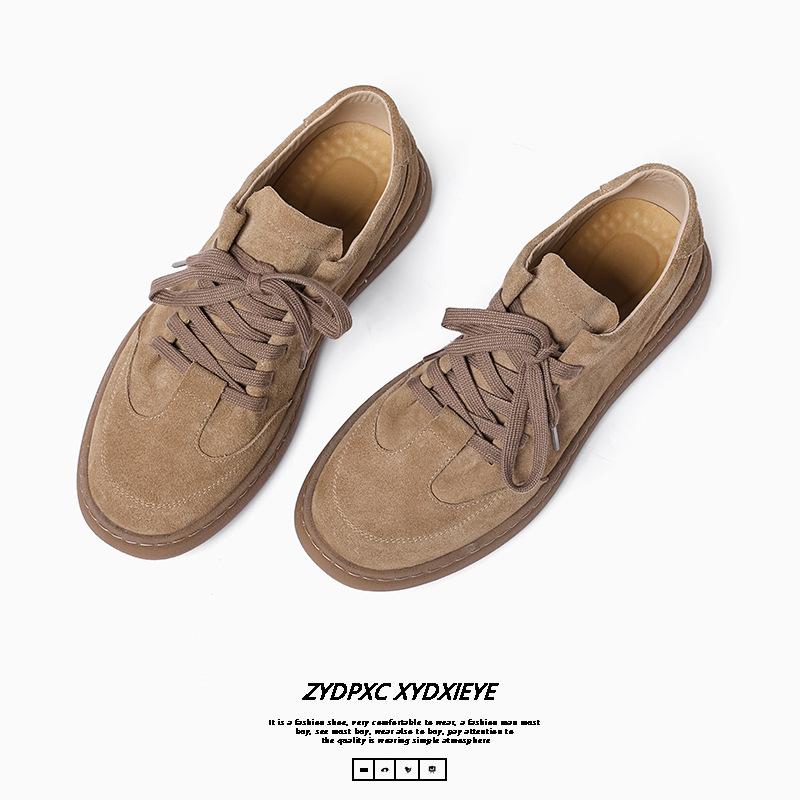 

Туфли Tooling мужские весенние дышащие ретро трендовые британские коричневые универсальные повседневные меховые одинарные туфли 8004-K 38 светло-коричневого