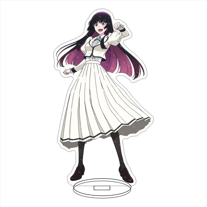 Rock Is A Lady's Modesty Acrylic Stand Model Plate Decoration Originality Desk Figure Display Fans Gift Cartoon Prime Products