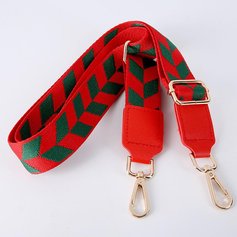 New Diamond Bag with Color Bag Accessories Wide Shoulder Strap Adjustable Versatile Women's Bag Crossbody Replacement Strap