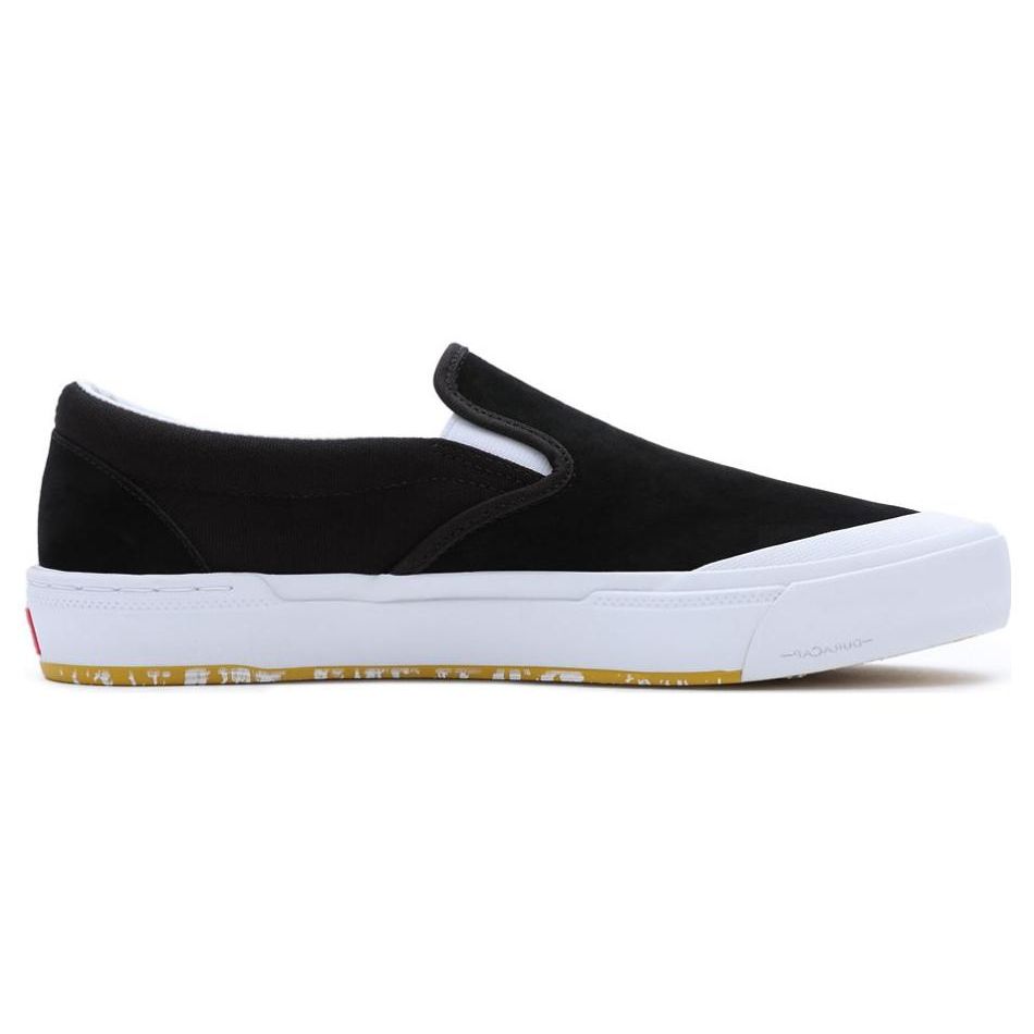 Vans Slip-On Series Marble Bmx Comfortable Versatile Low-Top Skate Shoes Unisex Skate Shoes Black White VN0005V1YL4