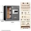 Aipu 40CM Fingerprint Password Home Office Steel Safe