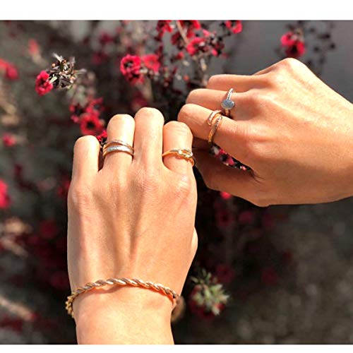 July Hawaiian Jewelry Ring with Scroll and Cubic Zirconia Stones, Men's and Women's, Hypoallergenic, Surgical Stainless Steel, Size 5