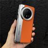 The camera model is suitable for Huawei Mate80ProMax plain leather splicing mobile phone case Xiaomi 17 premium business case.