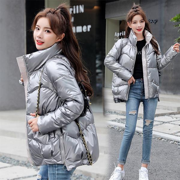 Winter Women Jacket Parka Women's Long Sleeve Thicken Down Cotton Winter Coat
