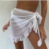 Mesh Ruffle Swimwear Cover Ups Thin Transparent Summer Cover Ups Beach Cover Ups  Summer Season