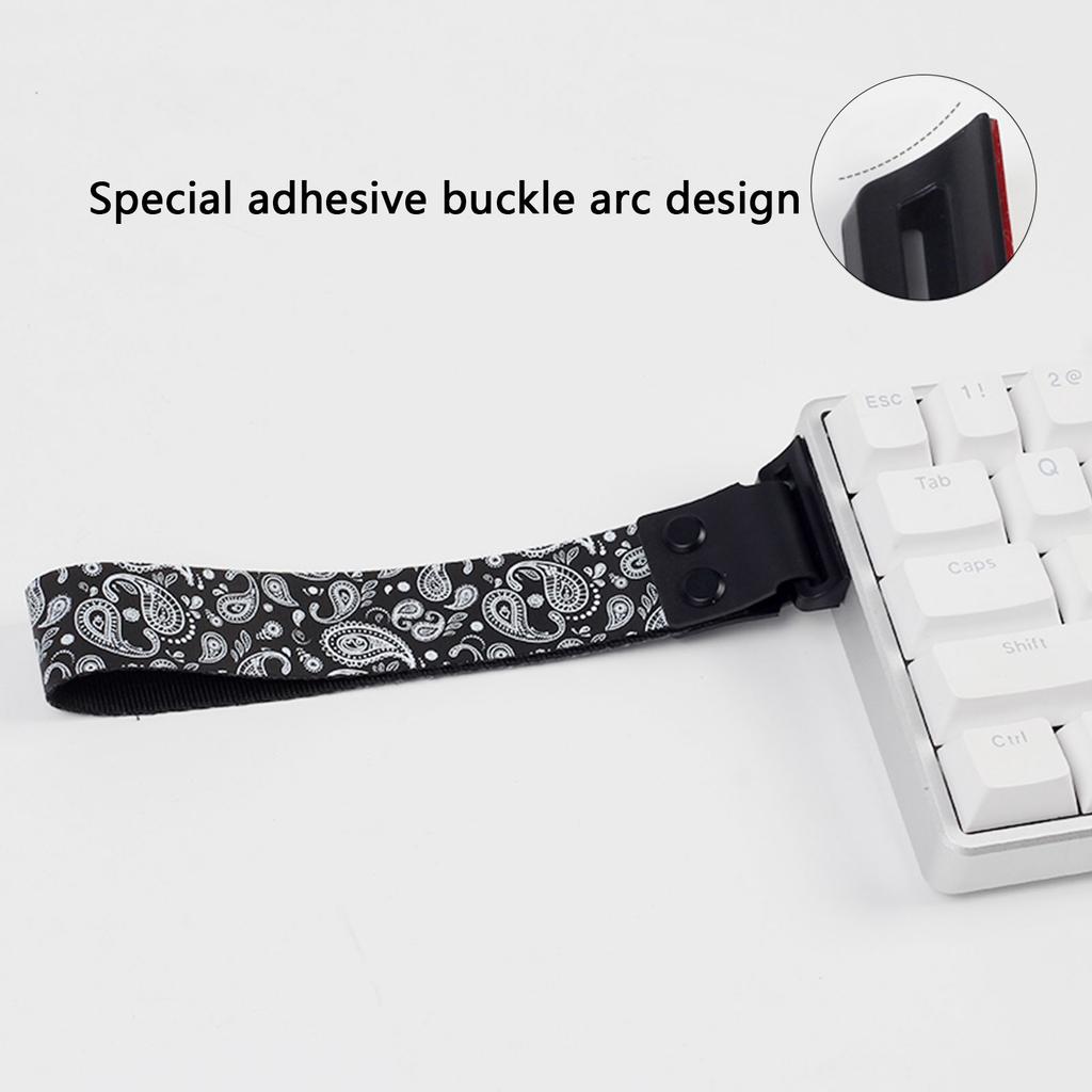 Keyboard Strap With Adhesive Aesthetics Pattern Wooting Fire68 Snap Strap For Mechanical Keyboards Enhanced Aesthetics