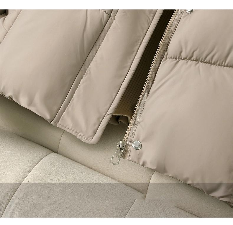 Vertical Collar Down Jacket Short Loose Thickened Cotton-padded Jacket