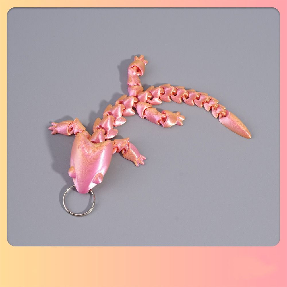 Fidget Toy Adjustable Body Joints Pendant Charms Articulated Dragon Lizard Toy  Kids Toy