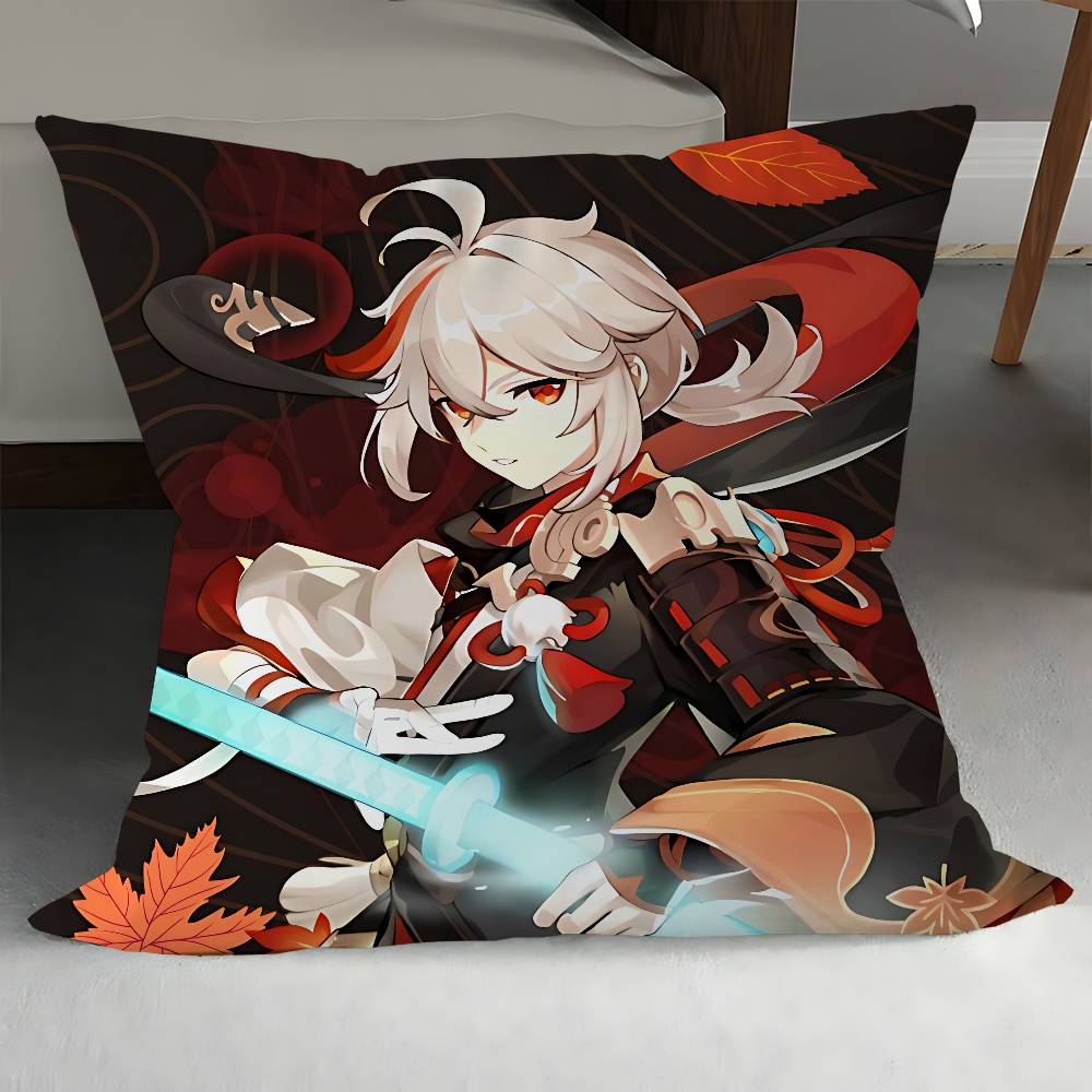 

Genshin Impact Kaedehara-Kazuh Personalized Picture Text Home Decorative Pillows Household Gifts 45x45cm 12x12Inch