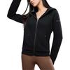 Anta Plain Zip-Up Hooded Cardigan Jacket Women Jacket Black 162417712-3
