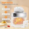 Turbo Air Fryer 18QT 1400W Large Convection Oven Countertop Glass Containers with Lids Temperature Control 32℉-482℉