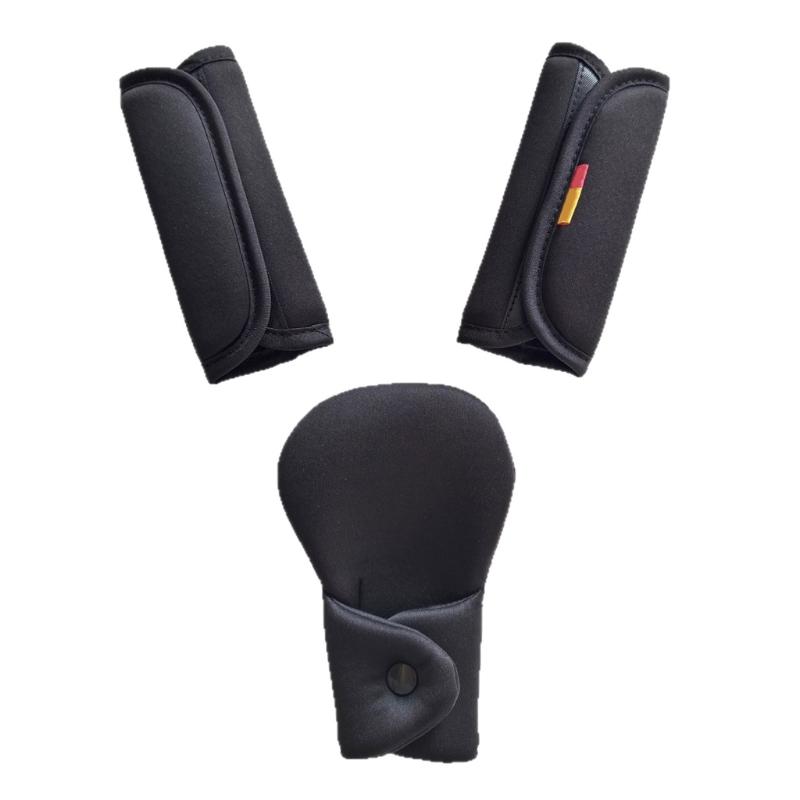 3 Piece Adjustable Car Seat Shoulder Belt Cover with Extra Padded Comfort Machine Washable for Strollers And Carriers 1