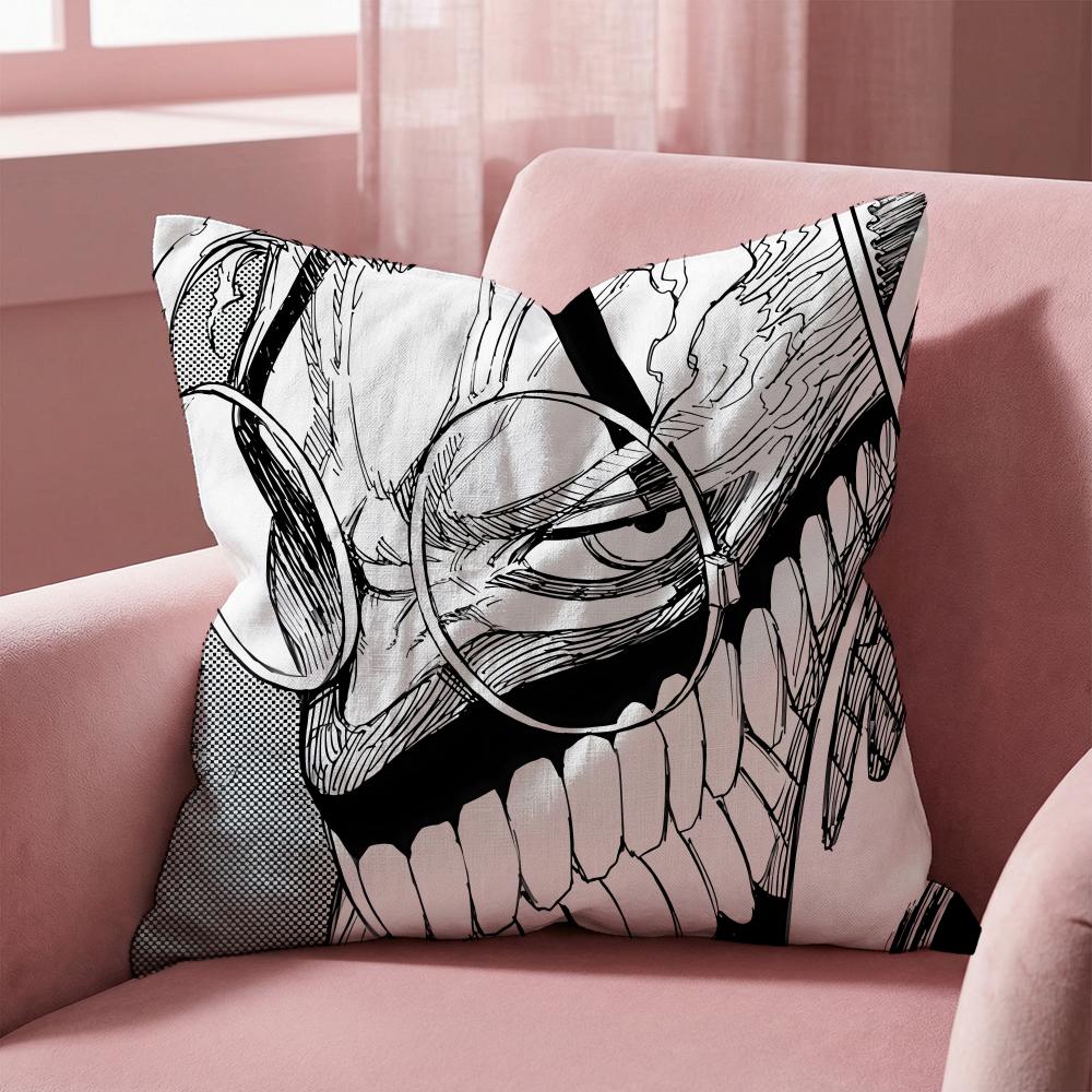 Anime D-Dandadan Cushion Cover Multi-Scene Pillow Cover for Home & Car - Reversible, Soft & Durable for Daily Use