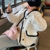 Lamb fur integrated coat women's autumn and winter new small loose thickened white wool top cotton clothes