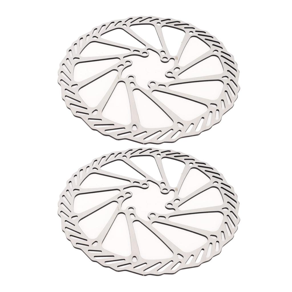 2 Pcs Bike Disc Brake Rotors Lightweight Fast Heat Dissipation Steel High Hardness Mountain Bike