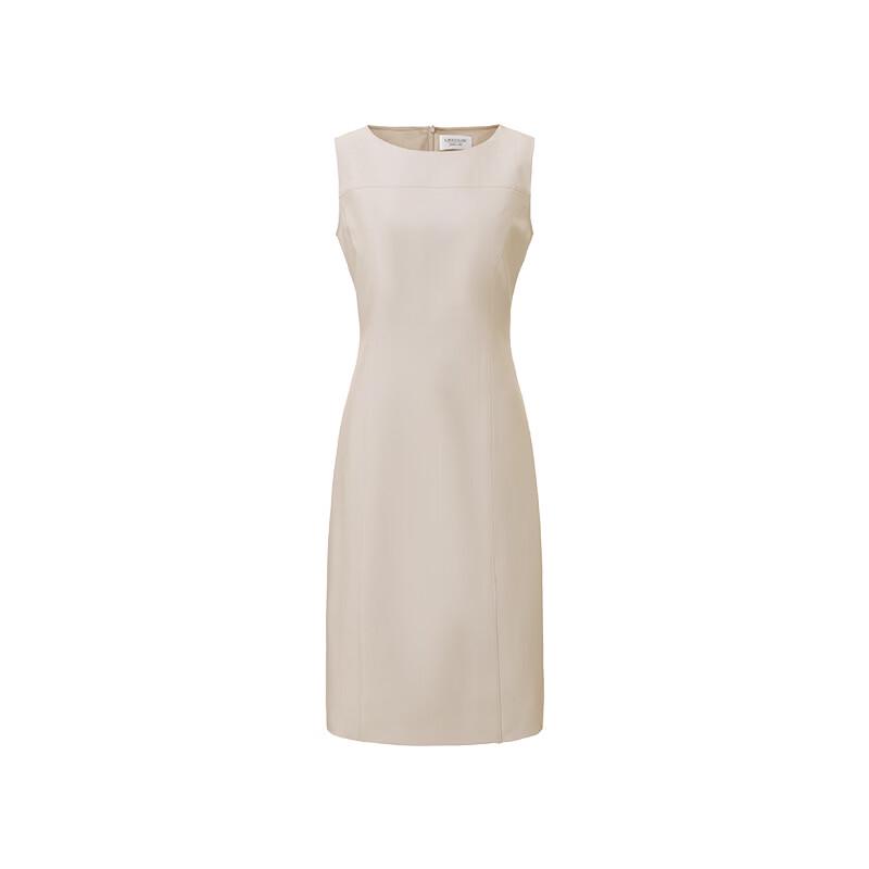 Lady's Elite Round Neck Side Slit Dress