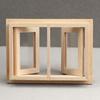 1/12 Maßstab Miniatur Holzfensterrahmen mit Schiebeglasscheiben Modell Ornament - DIY Miniatur Fotografie Requisiten - Saisonale Dekoration - Perfektes Geschenk