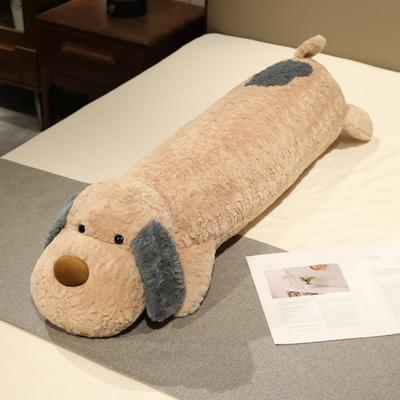 Extra Long Plush Dog Pillow for Sleeping Cuddling 90/110cm Cute Stuffed Animal Multi-functional Throw Cushion for Kids Adults