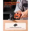 SucceBuy Cordless Oscillating Tool 20V Multitool Oscillating Tool with 6 Variable Speeds 8500 - 17000 OPM 3.2° Oscillating Angle