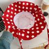Polka Dot Ribbon Summer Sun Hat Lace Bucket Hat Fashion Sunshade Hat  Girl