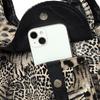 Vintage Leopard Schultertasche Damen Handtasche