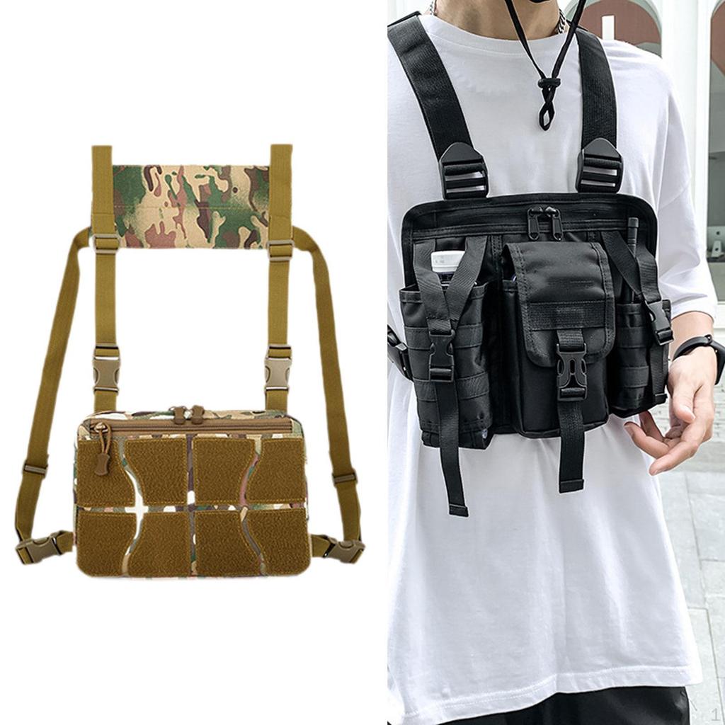 Chest Rig Bag Practical Multifunction Outdoor Pack for Hiking Fishing Travel