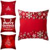 Vibrant Christmas Themed Pillowcase Soft Multicolor Cushion Cover For Cozy Living Rooms