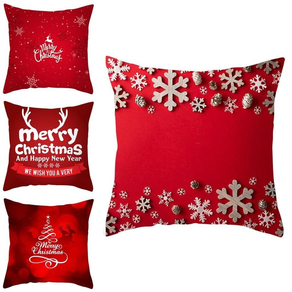 Vibrant Christmas Themed Pillowcase Soft Multicolor Cushion Cover For Cozy Living Rooms