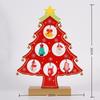 Christmas Wooden Hollow Tree Night Light, Desktop Tabletop Ornament, Warm LED Decor Lamp for Holiday Home Decoration
