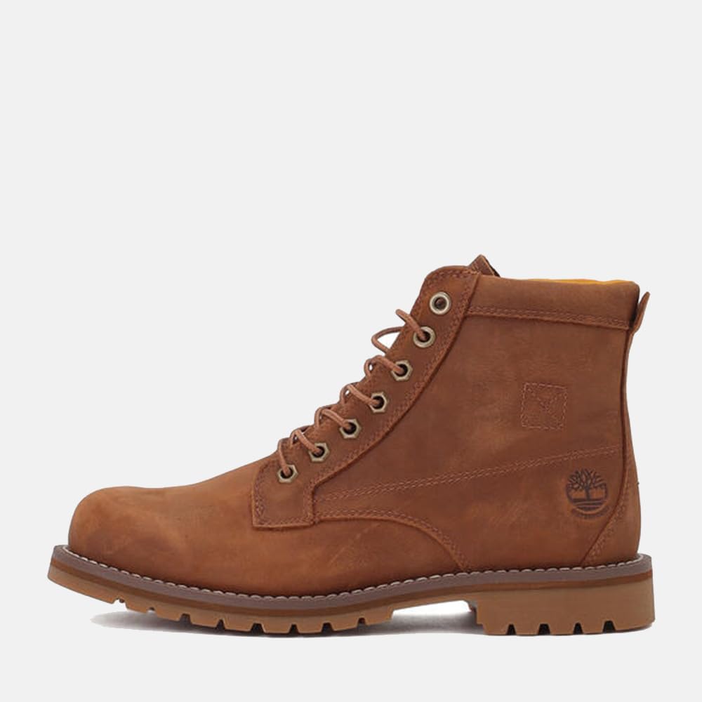 Timberland Redwood Falls Mid Waterproof Boots for Men TB1A44MYF131 Brown Lace-Up 7.0 / 25.0cm