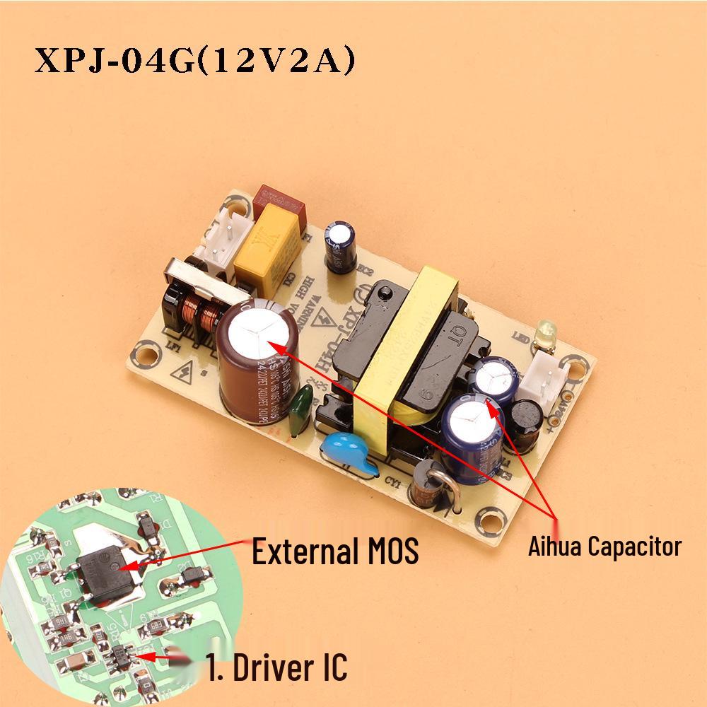 12V 2A až 24V 1A DC spínací napájecí deska, 24W vestavěný modul měniče transformátoru