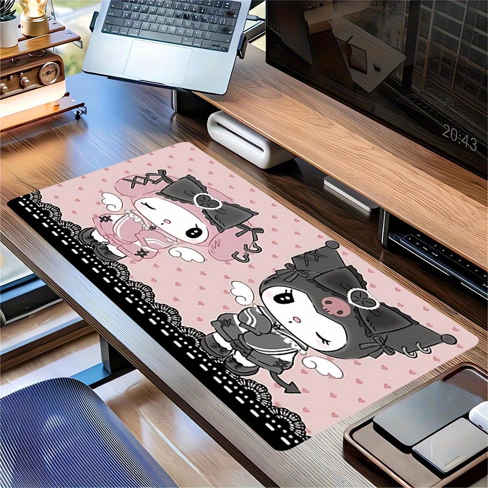 Hello Kitty, My Melody Themed XXL Mouse Pad - Non-slip Rubber Desk Mat for Gaming and Office Use, Multi-Function Keyboard and Mouse Pad, Ide