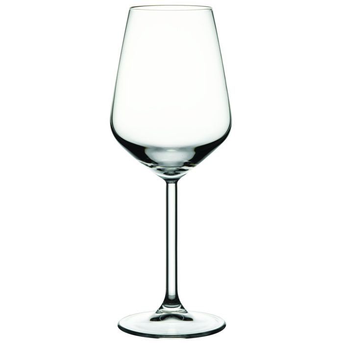 Verres à vin - Allegra - Set de 6 pièces - 350ml - Verre à pied - Compatible lave-vaisselle