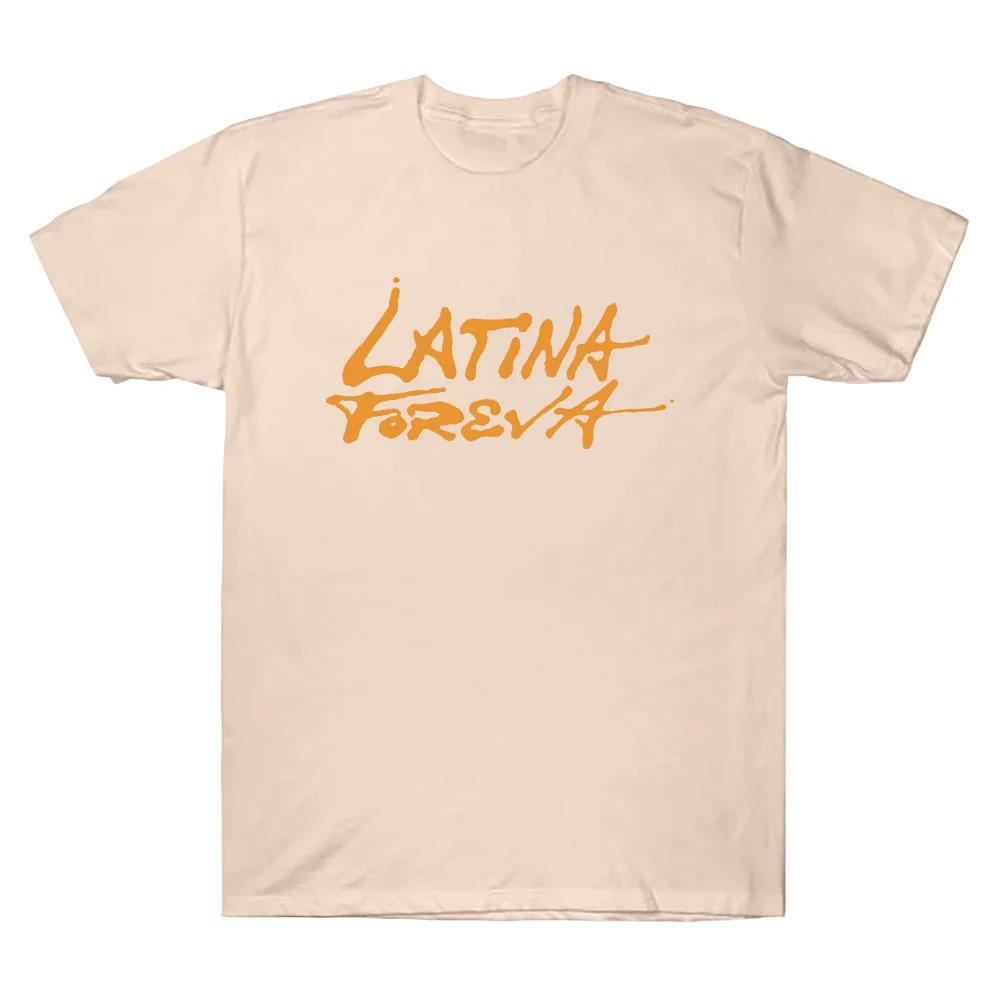 Latina Foreva Tee Karol G Merch Tshirts Casual Women Unisex Long Sleeve Top O Neck Cotton Clothes High Street Loose Casual T Shirt