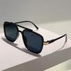 Vintage Square Sunglasses Men Fashion Double Bridge Outdoor Shades Women Stylish Brand Design Casual Decor Sun Glasses