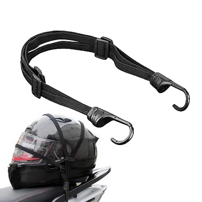 Motorcycle Straps Retractable Luggage Fixed Strap Multi-Function Elastic Rope with 2 Hooks for Travel Transport Motor Sports