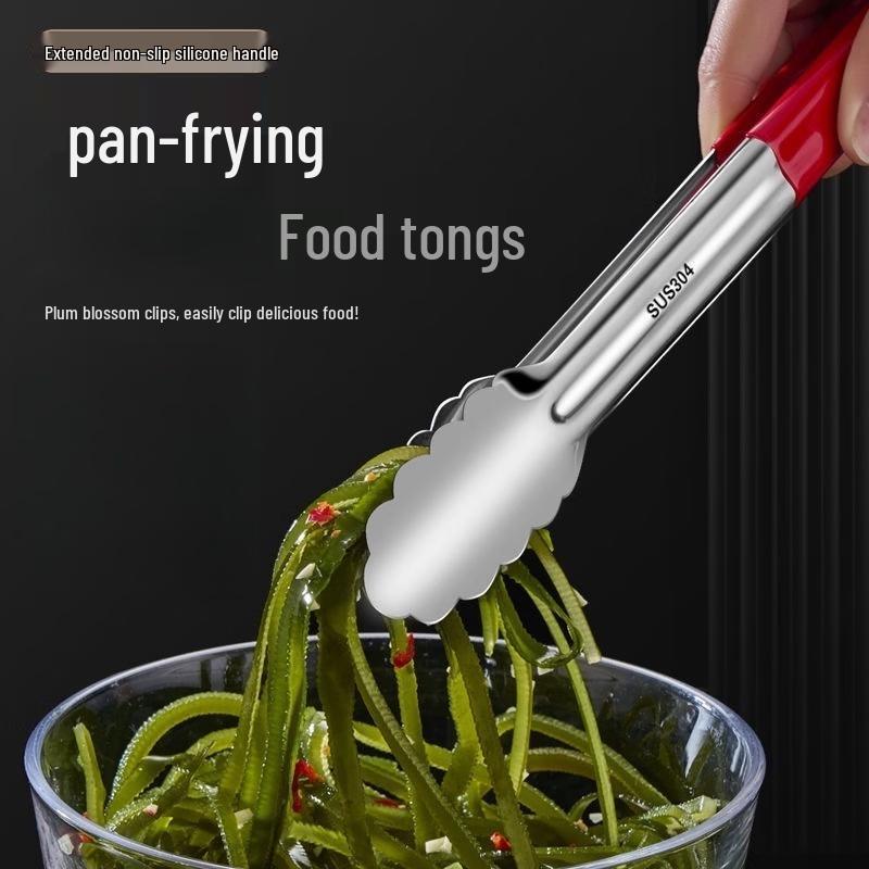 Stainless Steel Kitchen & BBQ Tongs Set