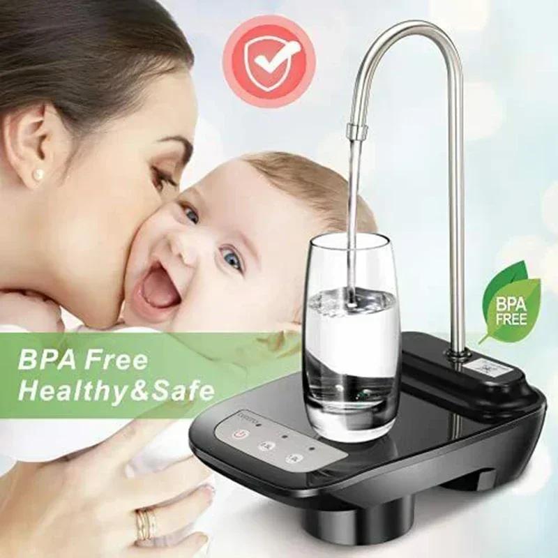 Automatic Water Bottle Dispenser Rechargeable Water Pump Dispenser With Stand Water Dispenser Electric Water Gallon Pump