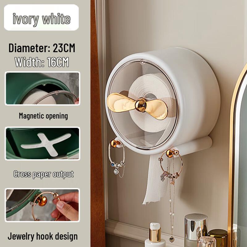 Wall-Mounted Washcloth and Tissue Dispenser