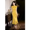 Modern Fashion Improved New Chinese Long Fish Tail Cheongsam Summer New Young Women Can Wear Cheongsam Every Day