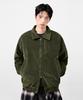 Dimitri Black 2Way Crop Corduroy Drizzler Jacket_Olive