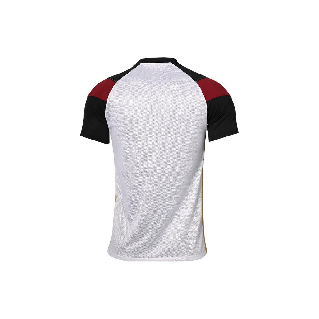 Nike T Shirts Men's White V Neck Moderate Straight Fit CW3826-100